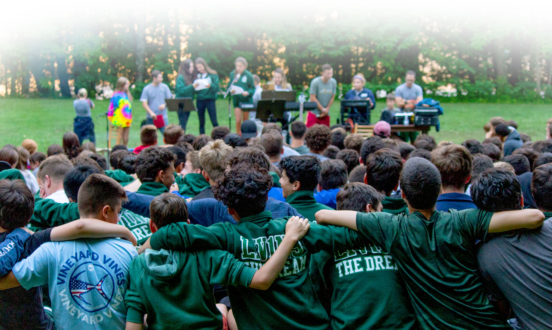 summer camp footer background photo